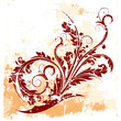 Grunge Floral Background