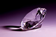 Diamond close-up in violet