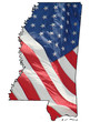 U.S. flag over Mississippi