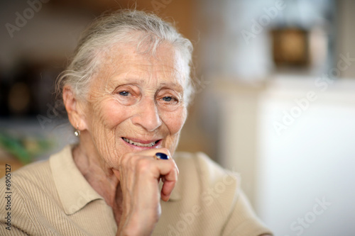 Photo: Happy senior woman portrait Happy senior woman portrait