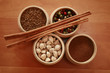 Spices - Caraway, Pepper, Cinnamon, Cardamom, Nutmeg