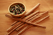 Spices - Cinnamon and Pepper