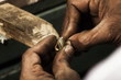 Goldsmith and earring.