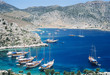 Boats in loryma bay turkey
