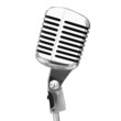 old microphone isolated