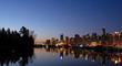 downtown Vancouver before sunrise