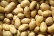 Close up of new potatoes outside a greengrocers. Close up of new potatoes outside a greengrocers.