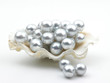 lots of white pearls in the shell