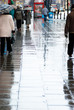 rainy street with umbrellas rainy street with umbrellas