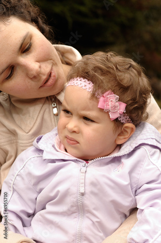 Photo: Daughter listens to her mother Daughter listens to her mother