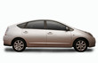 An environmentally freindly car, isolated on a white background