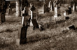 Foto: Old cementery in sepia Old cementery in sepia
