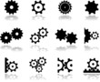 Set icons - 18. Gears Set icons - 18. Gears