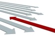 Choice of a direction of movement. 3D image. Choice of a direction of movement. 3D image.