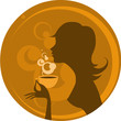 woman with cup of coffee