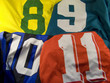 Photo : uniform with differen numbers