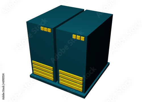 Server on Computer Server   Clip Art Icon Isolated    Kentoh  6981154   See