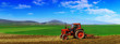 Tractor cultivating Tractor cultivating
