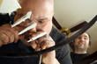 Snorting cocaine