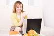 woman with laptop
