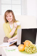 woman with laptop