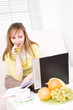 woman with laptop