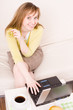 woman with laptop
