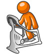 Orange Man Working Out