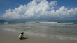 cambodgienne sur la plage de Sihanoukville - Cambodge