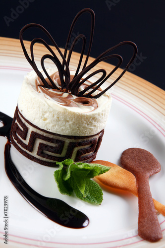Dessert with chocolate Dessert with chocolate