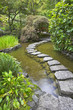 Footpath through a pond.
