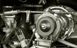 exposed 1960's camper van engine exposed 1960's camper van engine