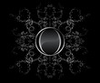 Button with floral design