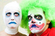 Two spooky clowns