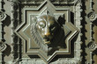 France; Lyon; Lyons;  Detail of the main door of  the basilica