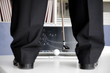 golf in ufficio con computer