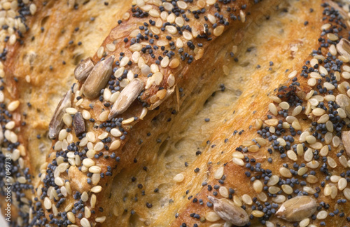 Photo: Bread closeup with seeds Bread closeup with seeds