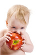 Baby with apple Baby with apple