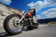 Rider on a chopper