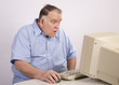 Old Guy at Computer amazed