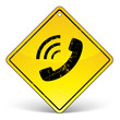 panneau téléphone