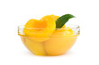 Peach halves in syrup