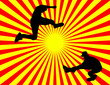 jumping men