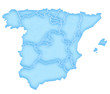 Carte Espagne Grain de Bleuté Carte Espagne Grain de Bleuté