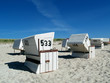 canvas print picture Strandkörbe