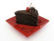 Chocolate cake whole plate