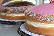 Birthday cakes.