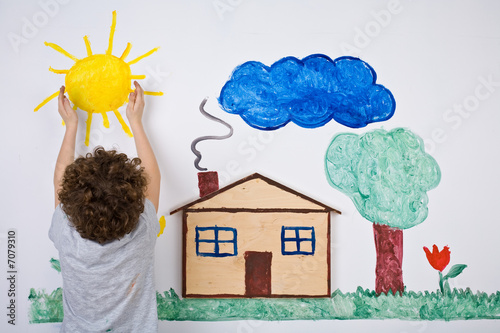 Boy painting Boy painting