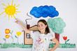 Girl painting