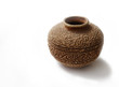 old style ceramic vase with rough suface